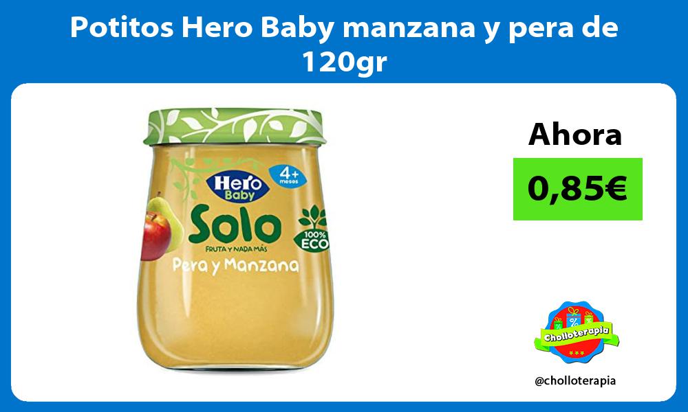 Potitos Hero Baby manzana y pera de 120gr