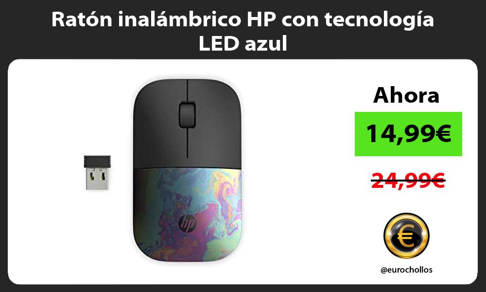 Ratón inalámbrico HP con tecnología LED azul