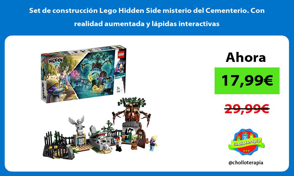 Set de construcción Lego Hidden Side misterio del Cementerio Con realidad aumentada y lápidas interactivas