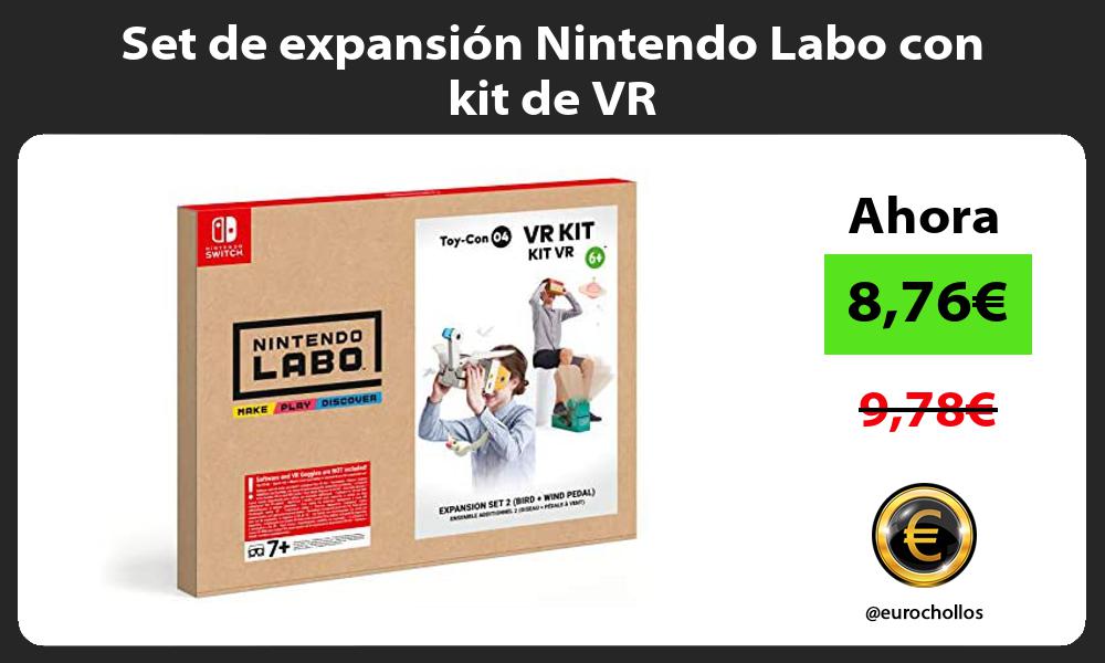 Set de expansión Nintendo Labo con kit de VR
