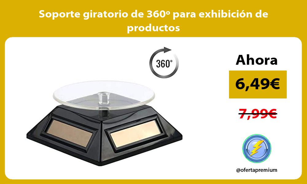 Soporte giratorio de 360º para exhibición de productos