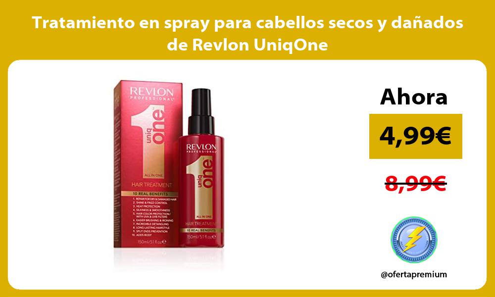 Tratamiento en spray para cabellos secos y dañados de Revlon UniqOne