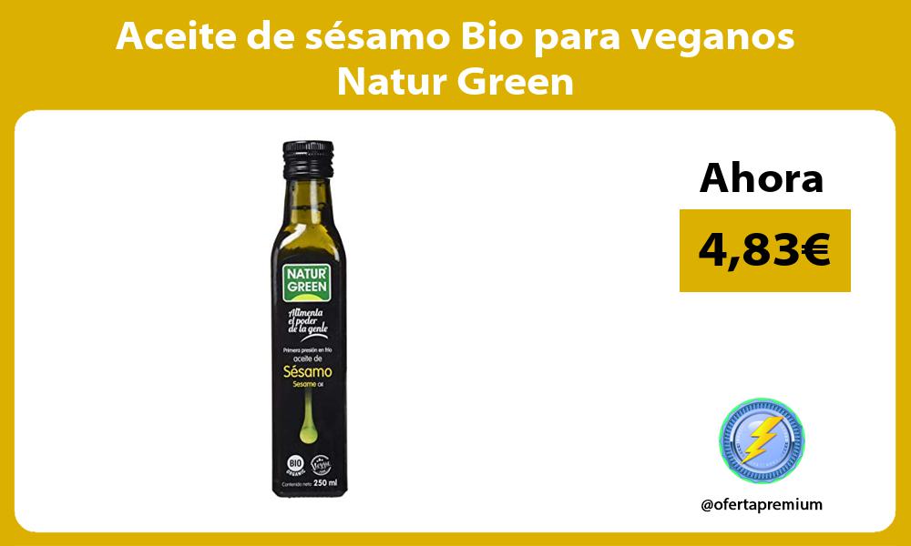 Aceite de sésamo Bio para veganos Natur Green