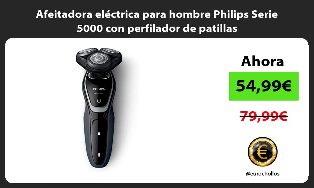 Afeitadora eléctrica para hombre Philips Serie 5000 con perfilador de patillas