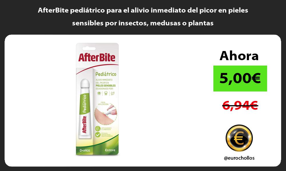 AfterBite pediátrico para el alivio inmediato del picor en pieles sensibles por insectos medusas o plantas