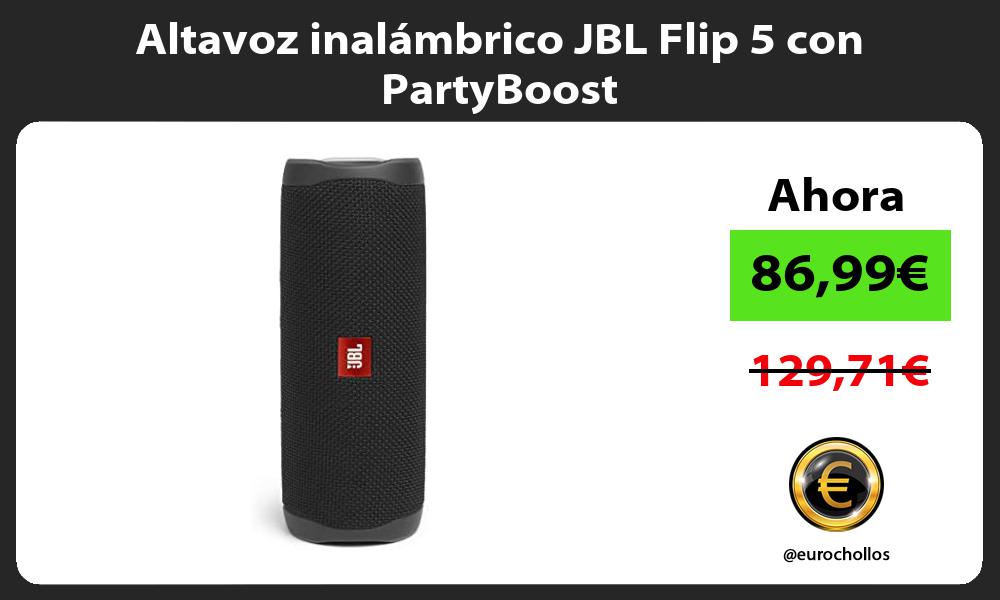 Altavoz inalámbrico JBL Flip 5 con PartyBoost