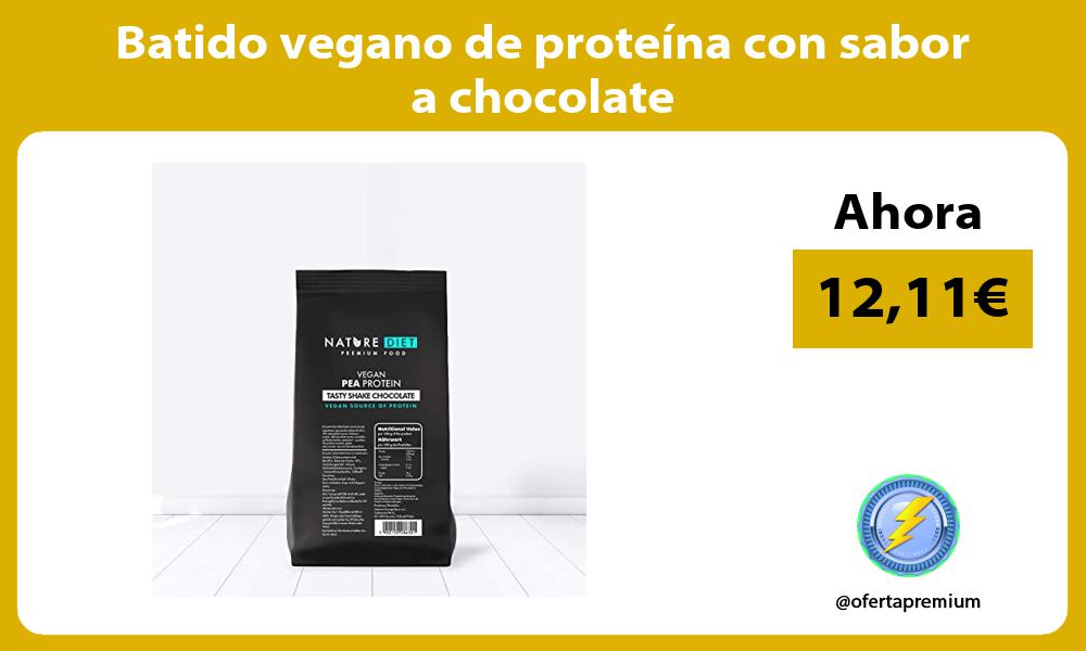Batido vegano de proteína con sabor a chocolate
