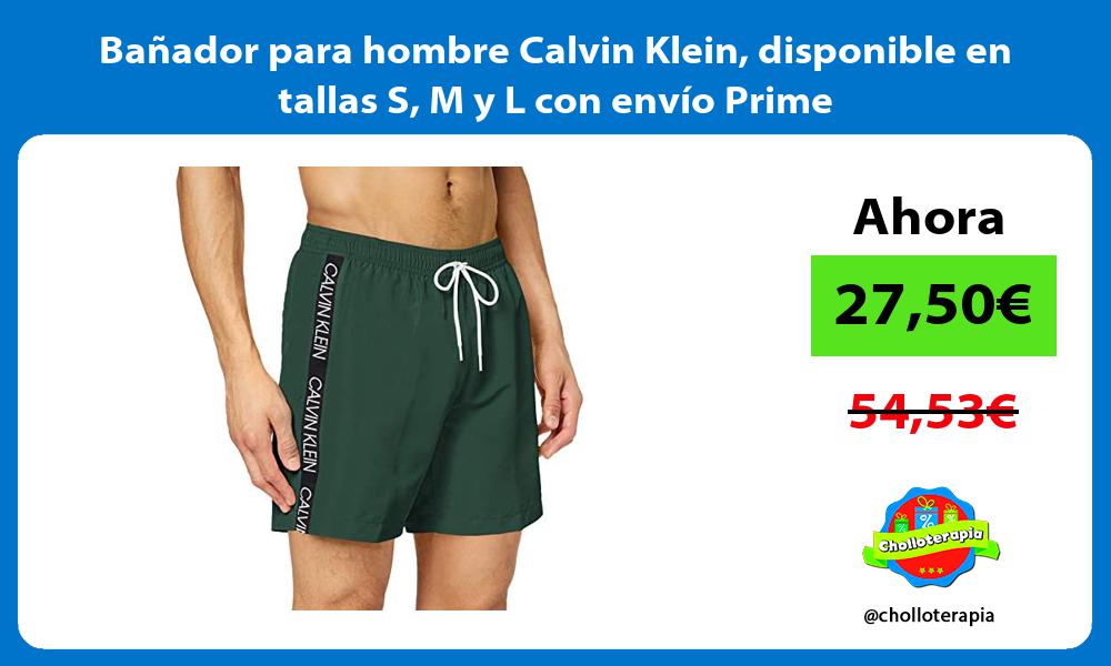 Bañador para hombre Calvin Klein disponible en tallas S M y L con envío Prime