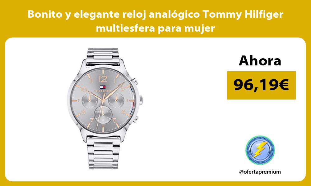 Bonito y elegante reloj analógico Tommy Hilfiger multiesfera para mujer