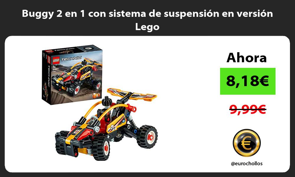 Buggy 2 en 1 con sistema de suspensión en versión Lego