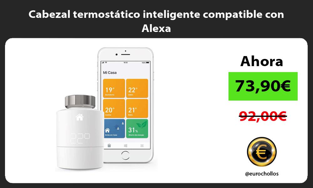 Cabezal termostático inteligente compatible con Alexa