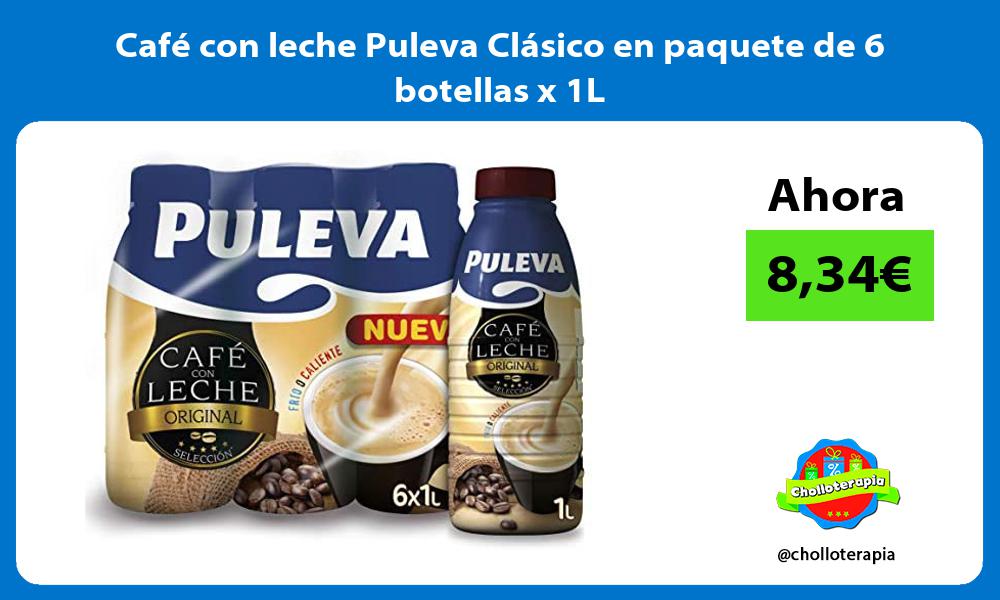Café con leche Puleva Clásico en paquete de 6 botellas x 1L