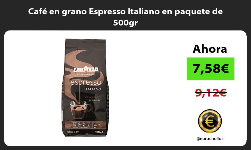 Café en grano Espresso Italiano en paquete de 500gr