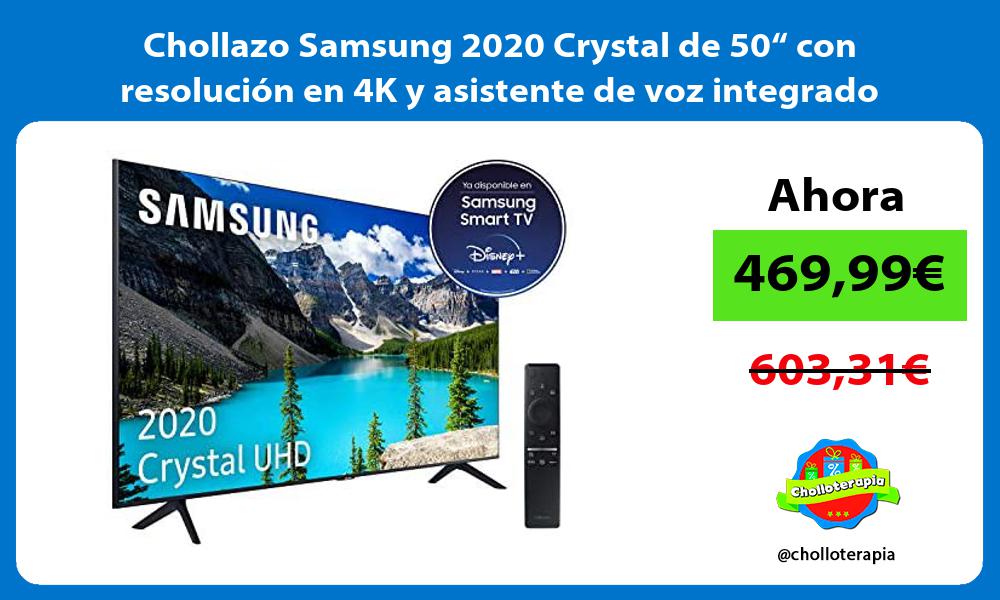 Chollazo Samsung 2020 Crystal de 50“ con resolución en 4K y asistente de voz integrado