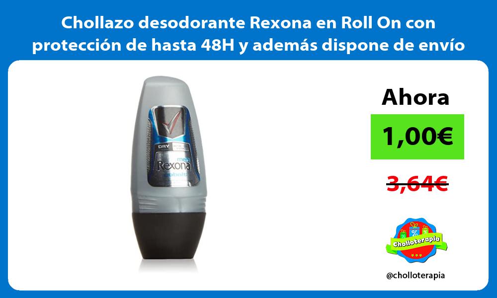 Chollazo desodorante Rexona en Roll On con protección de hasta 48H y además dispone de envío Prime