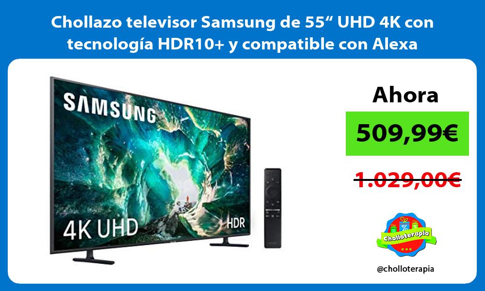 Chollazo televisor Samsung de 55“ UHD 4K con tecnología HDR10 y compatible con Alexa