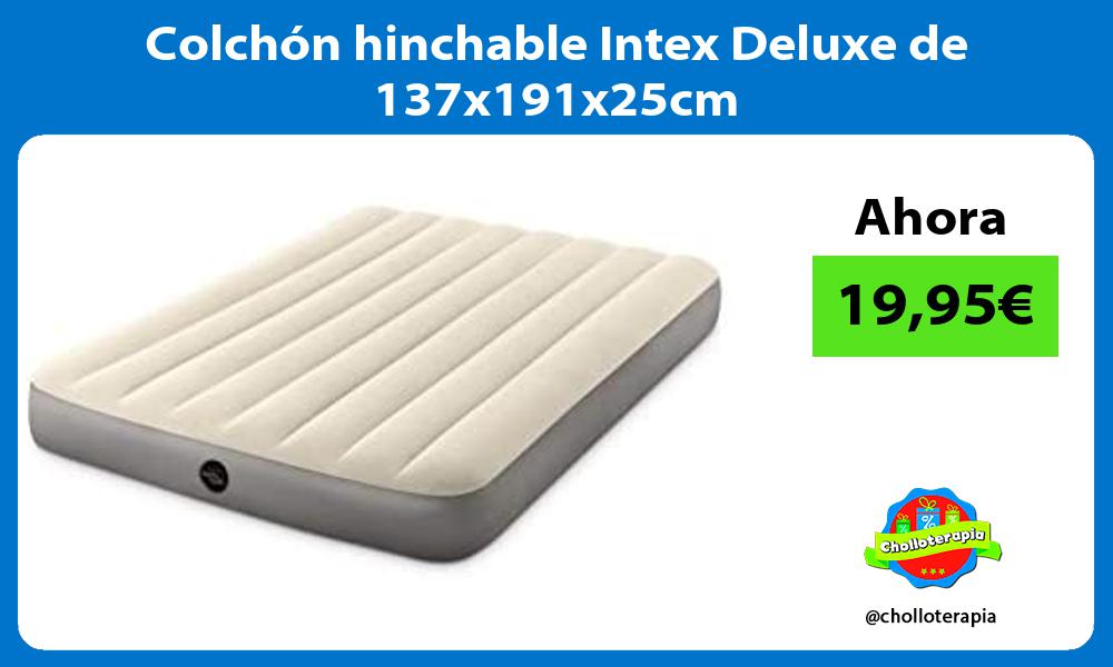 Colchón hinchable Intex Deluxe de 137x191x25cm