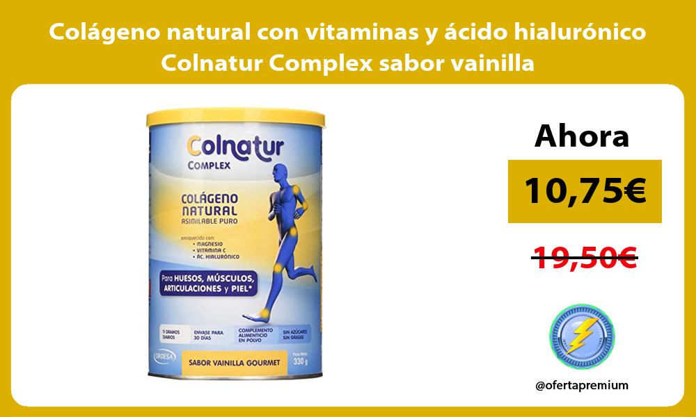 Colágeno natural con vitaminas y ácido hialurónico Colnatur Complex sabor vainilla