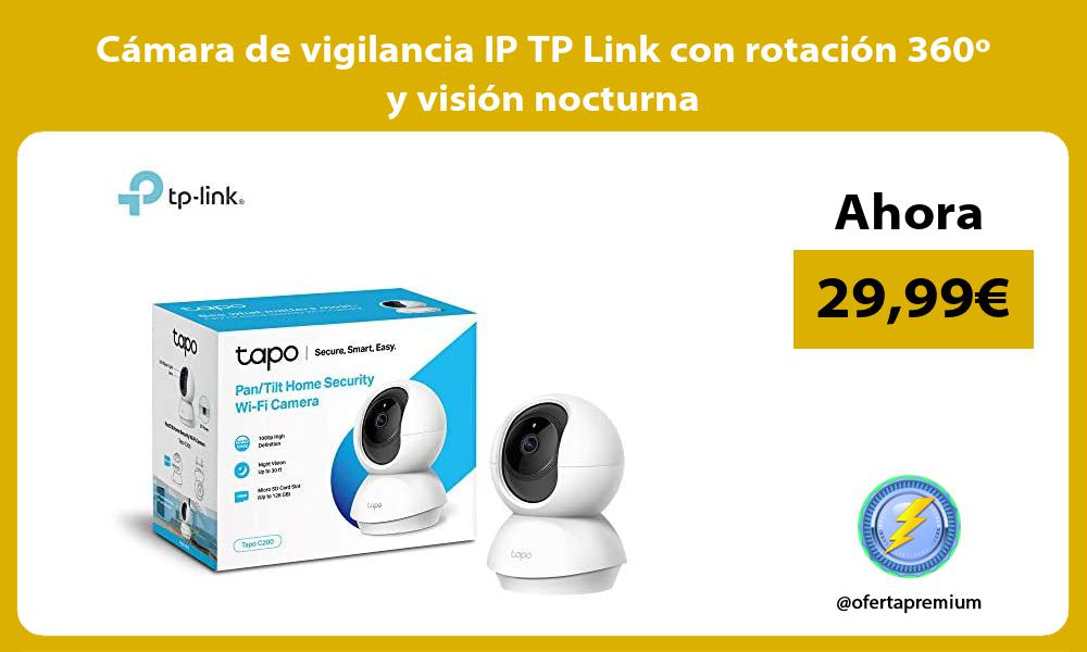 Cámara de vigilancia IP TP Link con rotación 360º y visión nocturna