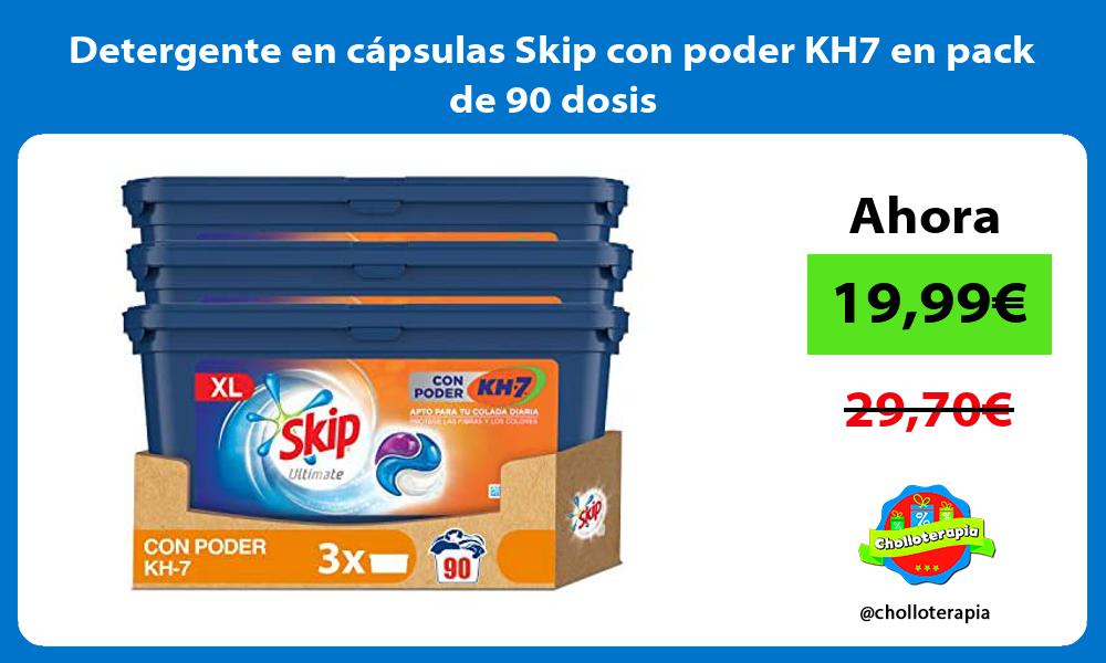 Detergente en cápsulas Skip con poder KH7 en pack de 90 dosis
