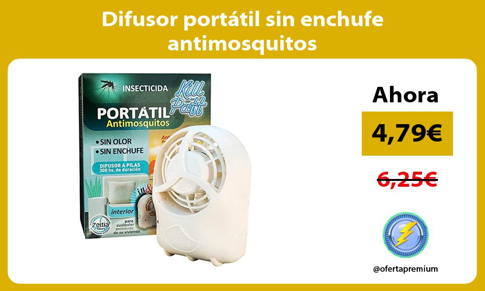 Difusor portátil sin enchufe antimosquitos