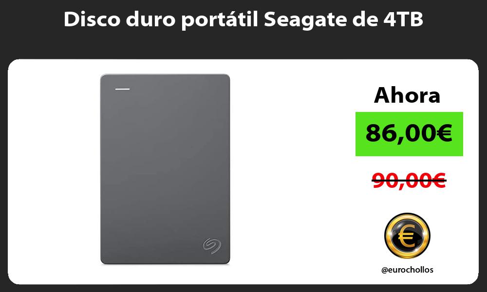 Disco duro portátil Seagate de 4TB