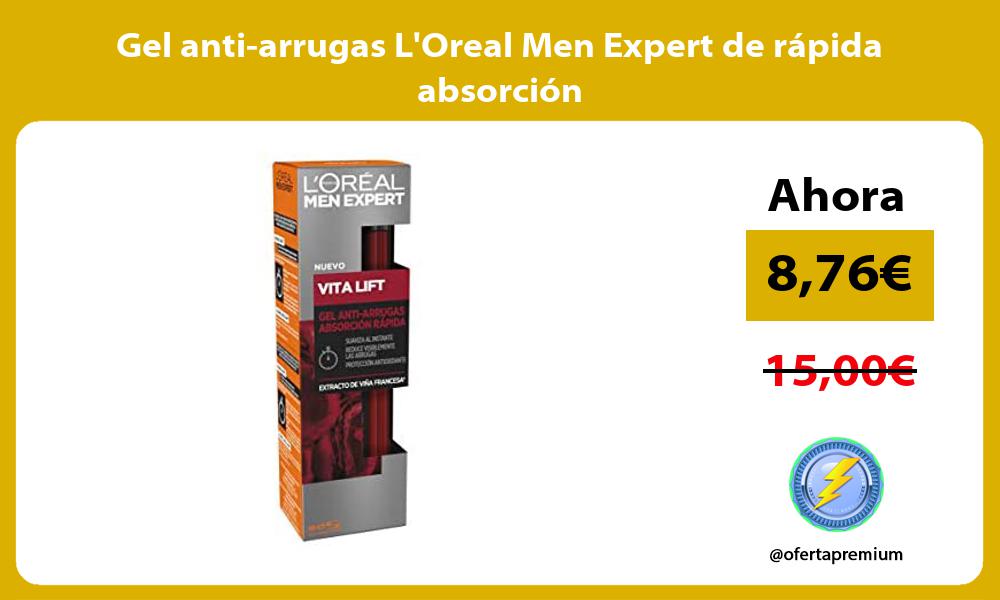 Gel anti arrugas LOreal Men Expert de rápida absorción