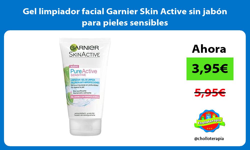 Gel limpiador facial Garnier Skin Active sin jabón para pieles sensibles