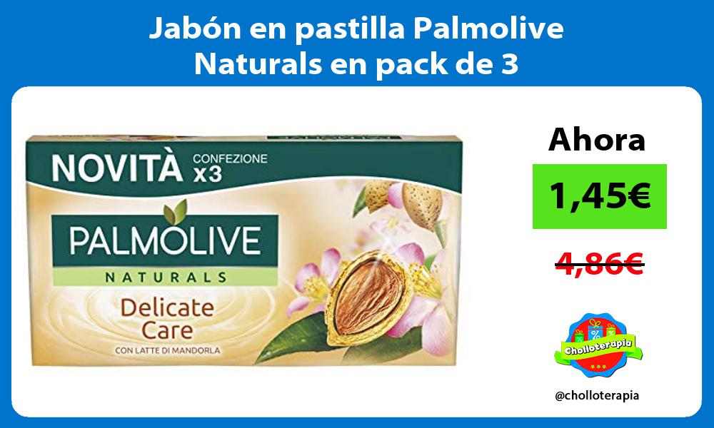 Jabón en pastilla Palmolive Naturals en pack de 3
