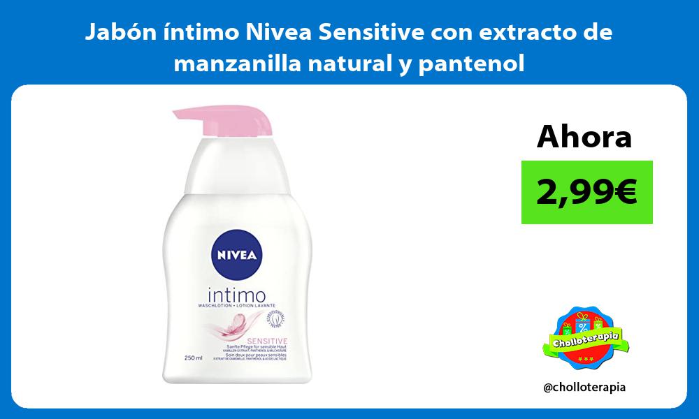 Jabón íntimo Nivea Sensitive con extracto de manzanilla natural y pantenol