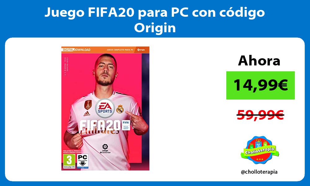 Juego FIFA20 para PC con código Origin
