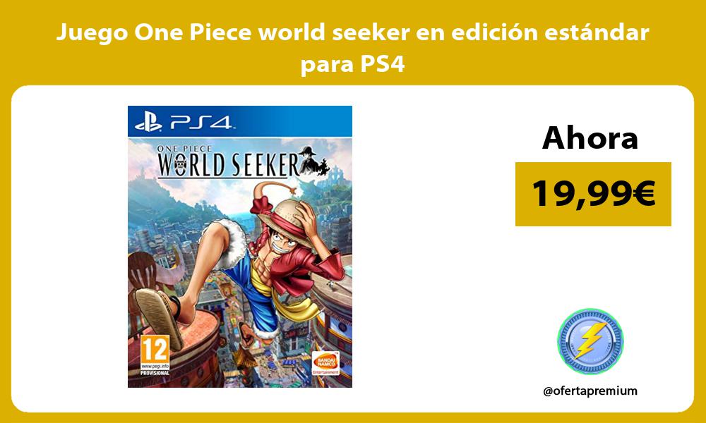 Juego One Piece world seeker en edición estándar para PS4