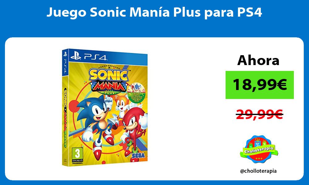 Juego Sonic Manía Plus para PS4