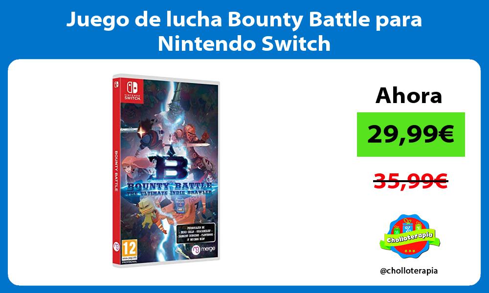 Juego de lucha Bounty Battle para Nintendo Switch