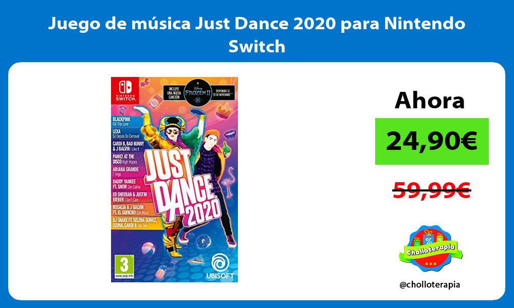 Juego de música Just Dance 2020 para Nintendo Switch