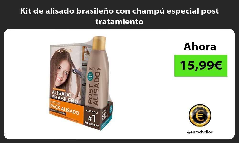 Kit de alisado brasileño con champú especial post tratamiento