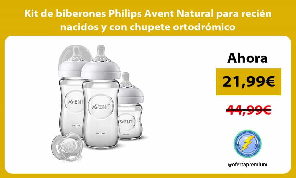 Kit de biberones Philips Avent Natural para recién nacidos y con chupete ortodrómico