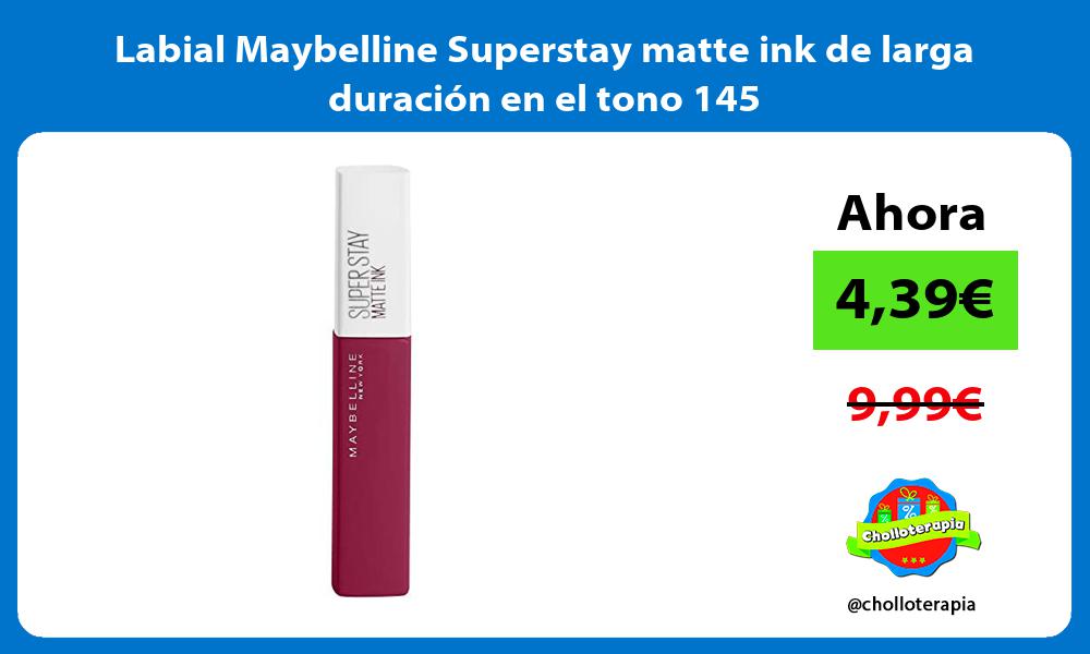 Labial Maybelline Superstay matte ink de larga duración en el tono 145