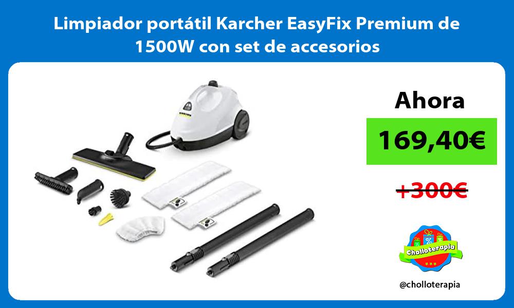 Limpiador portátil Karcher EasyFix Premium de 1500W con set de accesorios