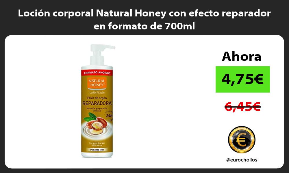 Loción corporal Natural Honey con efecto reparador en formato de 700ml