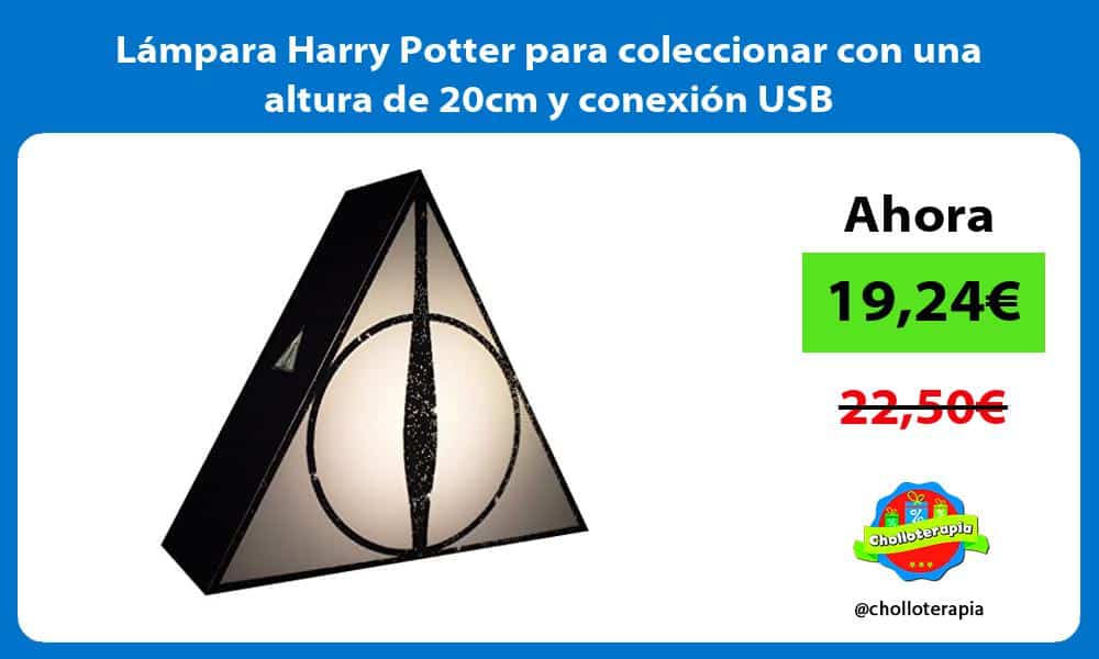 Lámpara Harry Potter para coleccionar con una altura de 20cm y conexión USB