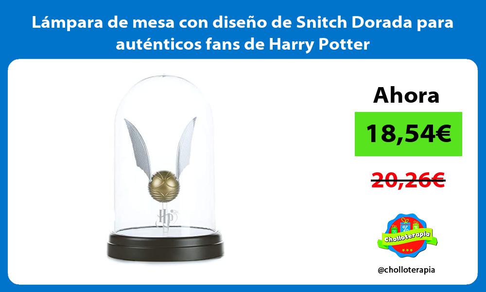 Lámpara de mesa con diseño de Snitch Dorada para auténticos fans de Harry Potter
