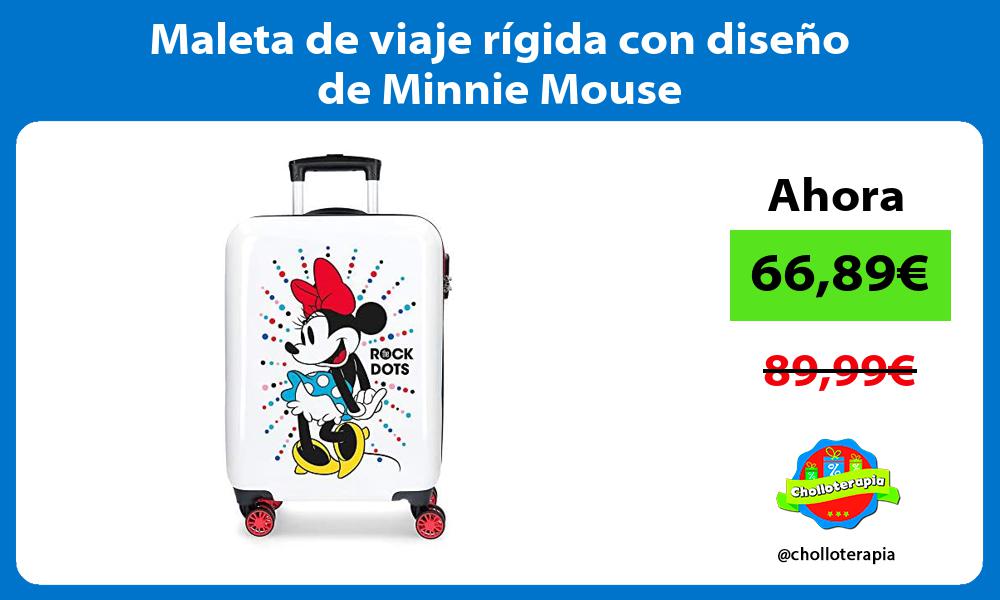 Maleta de viaje rígida con diseño de Minnie Mouse