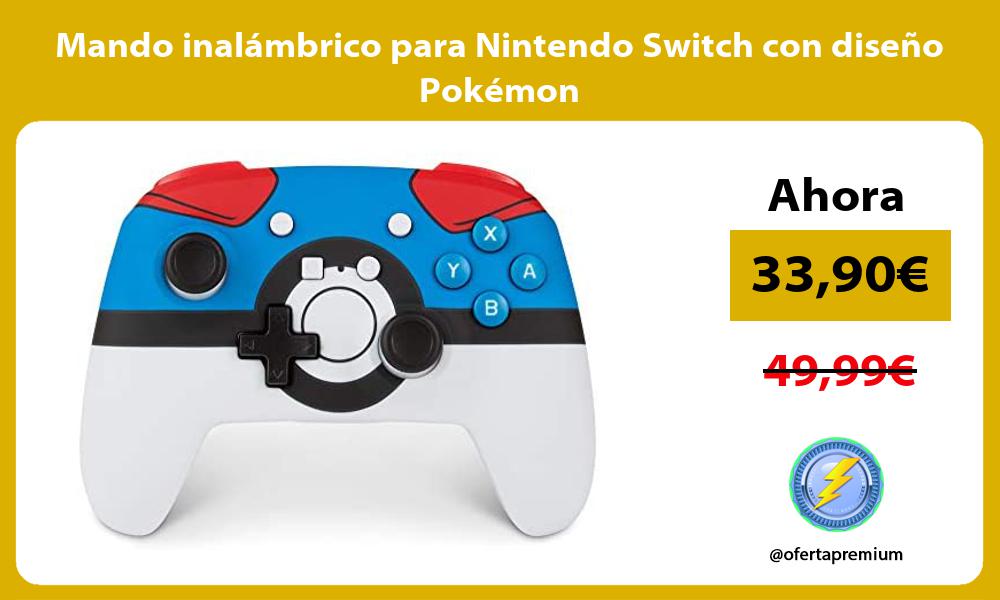Mando inalámbrico para Nintendo Switch con diseño Pokémon