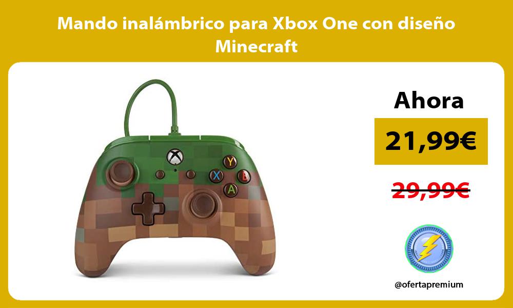 Mando inalámbrico para Xbox One con diseño Minecraft