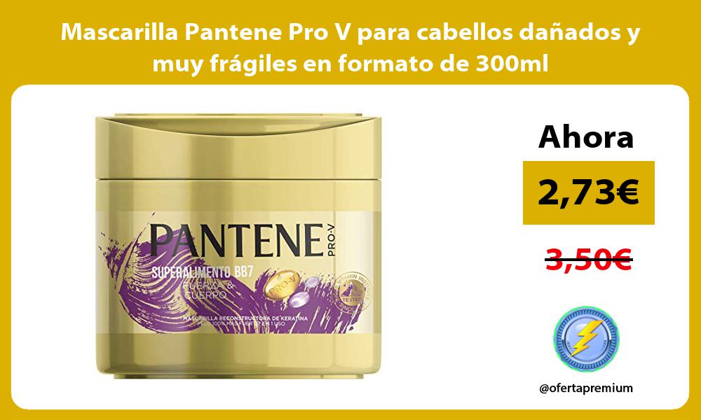 Mascarilla Pantene Pro V para cabellos dañados y muy frágiles en formato de 300ml