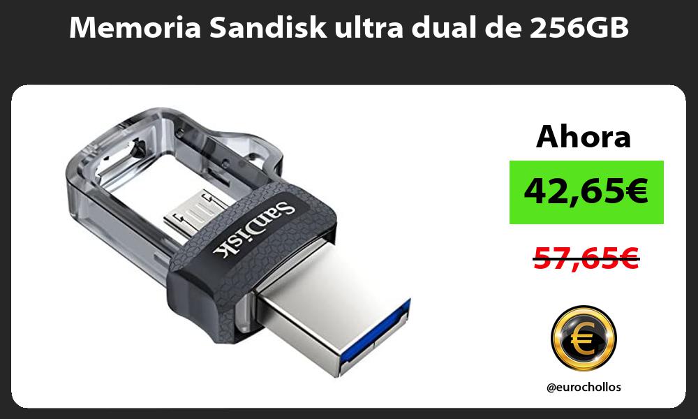 Memoria Sandisk ultra dual de 256GB