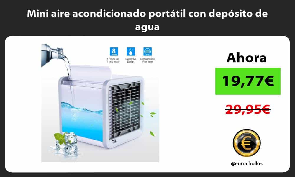 Mini aire acondicionado portátil con depósito de agua