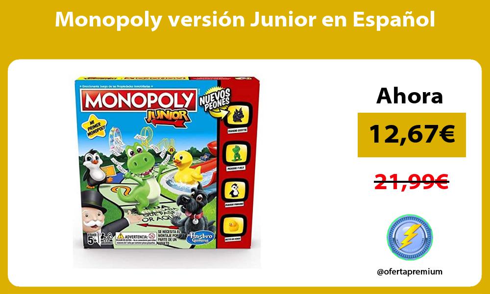 Monopoly versión Junior en Español