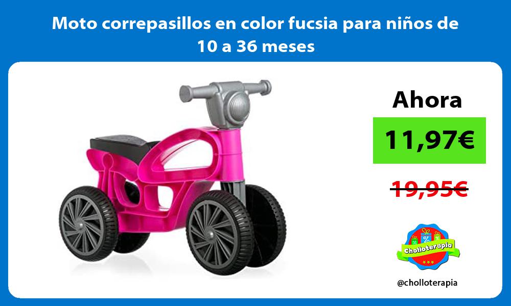 Moto correpasillos en color fucsia para niños de 10 a 36 meses